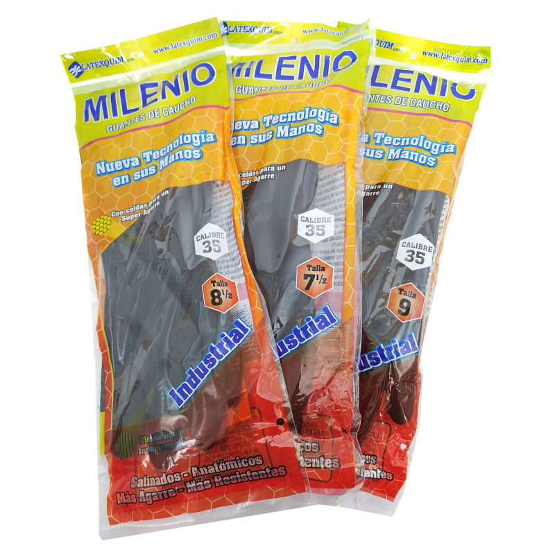 Guantes de Caucho LATEXQUIM - Calibre 35