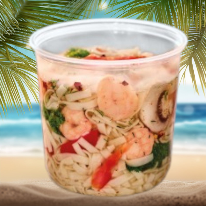 Contenedor transparente Deli 24 0z