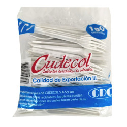 Tenedor  desechable Pequeño...