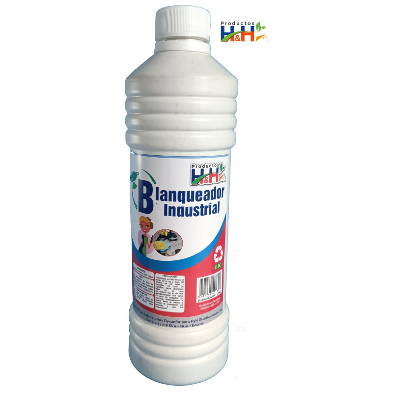Hipoclorito de Sodio Industrial - Blanqueador H&H 500 mL
