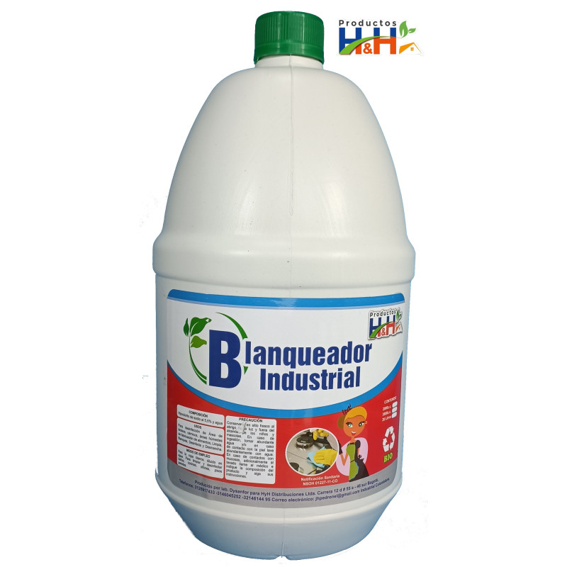Hipoclorito de Sodio Industrial - 3800 ML HyH