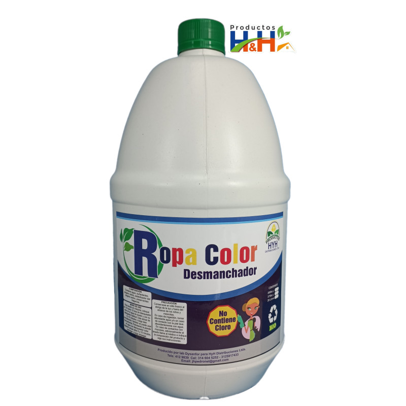 Desmanchador Ropa Color- Sin Cloro - 3800 ML H&H