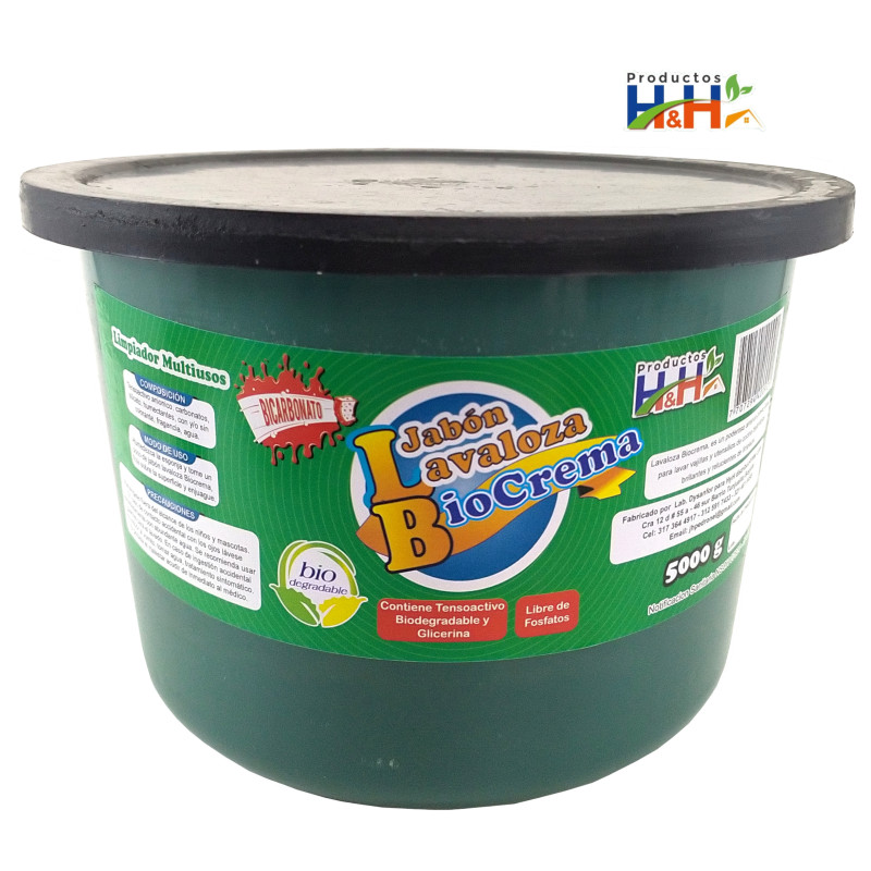 Lavaloza Crema - 5000g Ponchera - Biocrema HyH