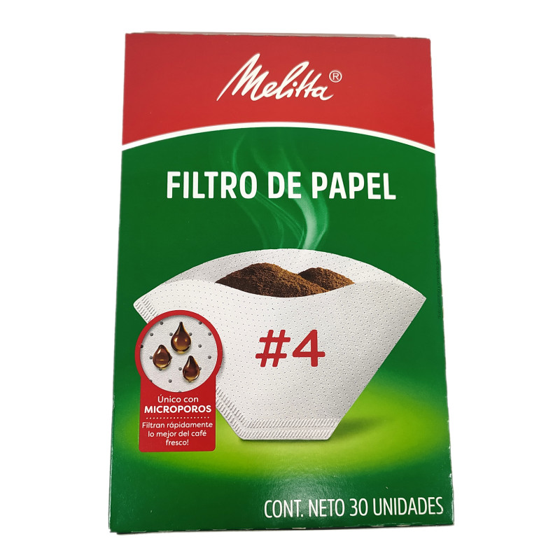 Filtro Desechable para Café Cónico MELITTA N°4