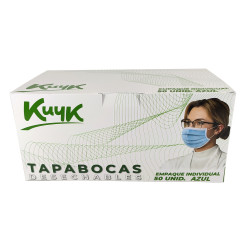 Tapabocas Empaque Individual - Azul
