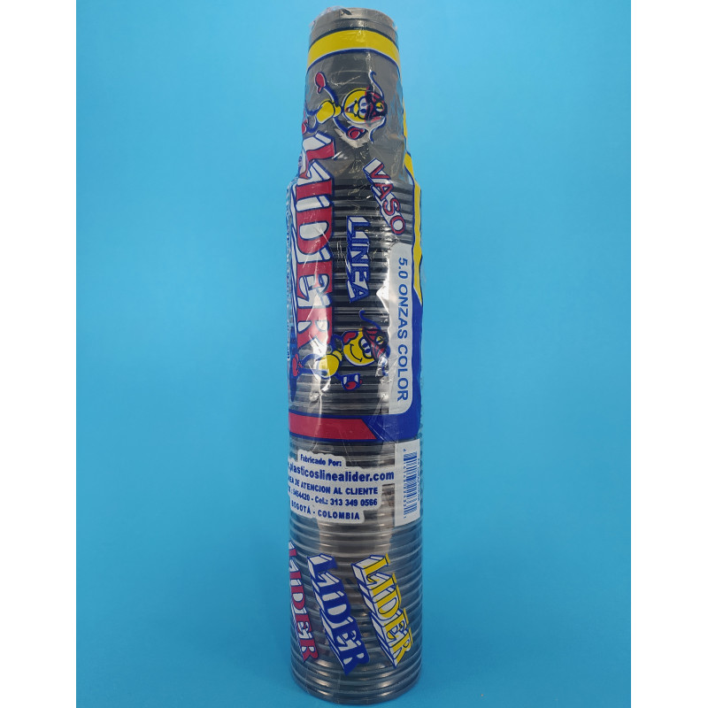 Vaso Desechable 5 OZ - Color  - Lider