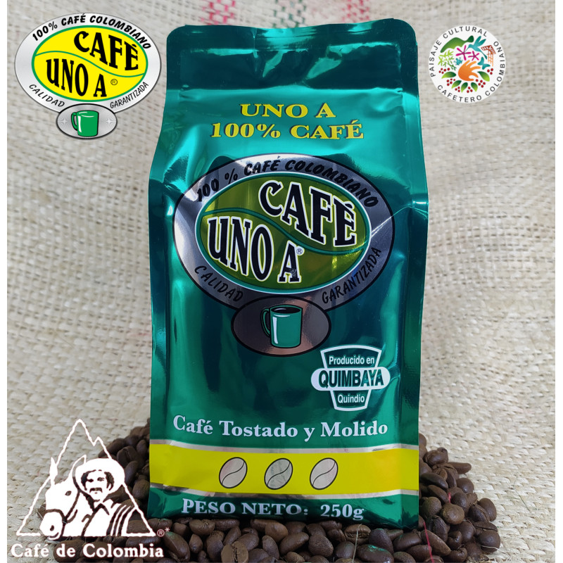 Café Tostado y Molido - 250g - UNO A
