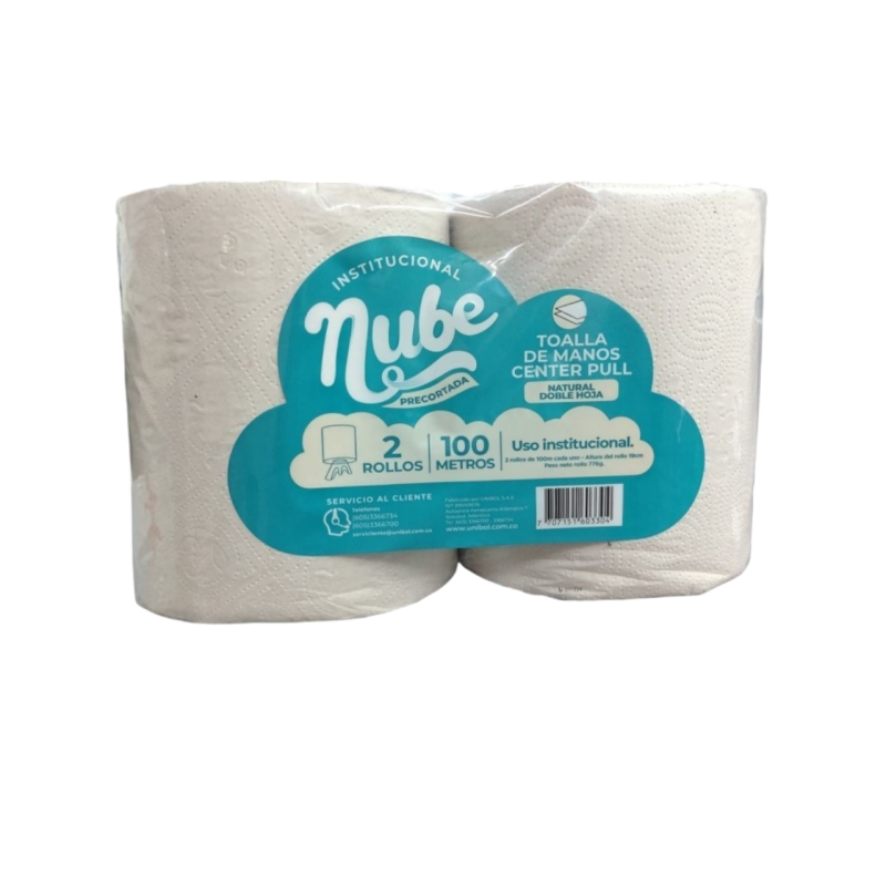 Toalla Manos Rollo Center Pull - NUBE