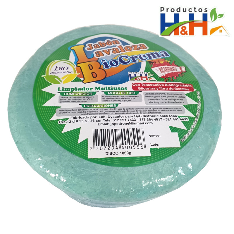 Lavaloza Crema - 1000g Repuesto - Biocrema HyH